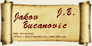 Jakov Bučanović vizit kartica
